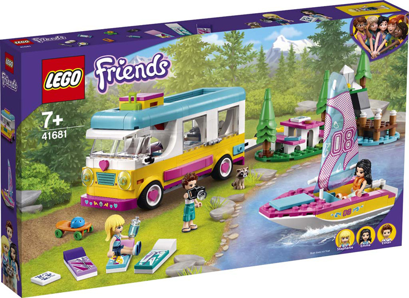 FRIENDS 41681 Forest Camper Van and Sailboat