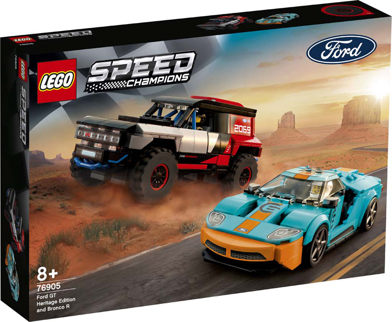 Speed Champions 76905 Ford GT Heritage Edition and Bronco R