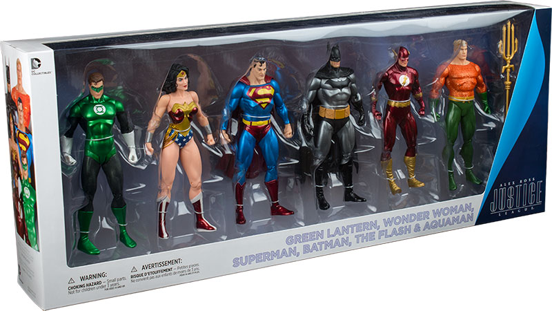 DC Collectibles Alex Ross Justice League Action Figure 6 Pack